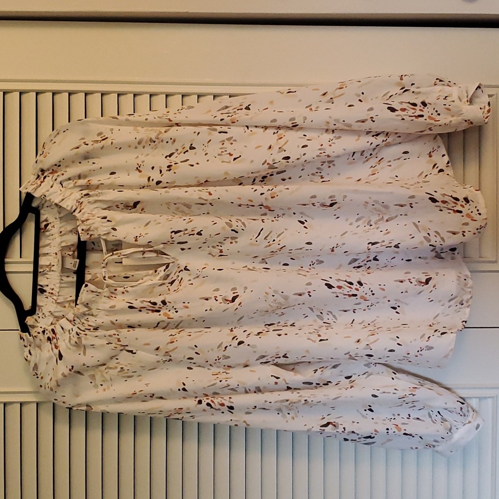 A New Day (Target) - Long Sleeve Autumn Confetti blouse